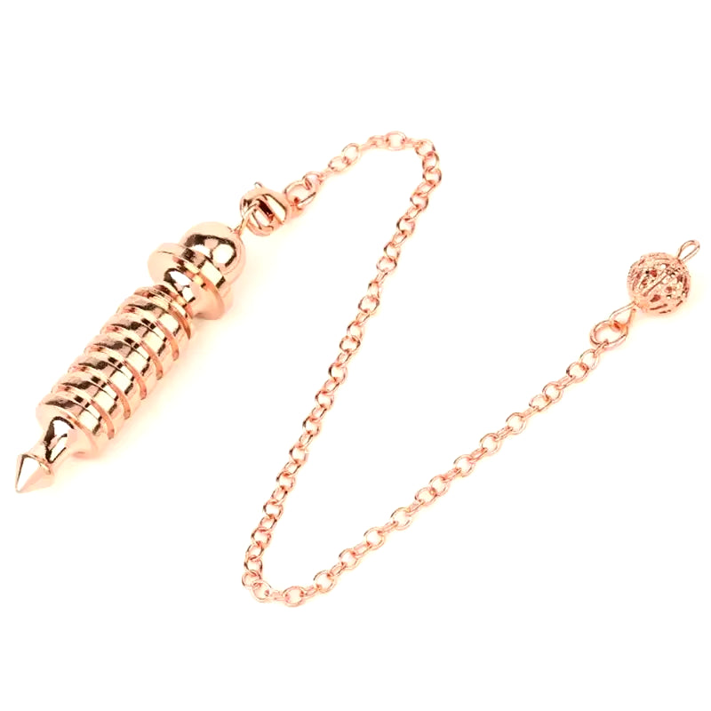 Copper Metal Pendulum for Dowsing Divination Energy Work Meditation Scrying Witchcraft Pendulums Tool Spiritual Pendulos X092