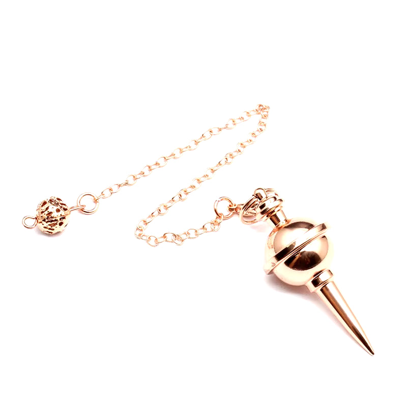 Copper Metal Pendulum for Dowsing Divination Energy Work Meditation Scrying Witchcraft Pendulums Tool Spiritual Pendulos X092