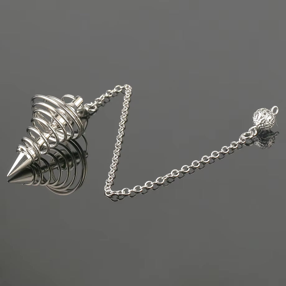 Copper Metal Pendulum for Dowsing Divination Energy Work Meditation Scrying Witchcraft Pendulums Tool Spiritual Pendulos X092