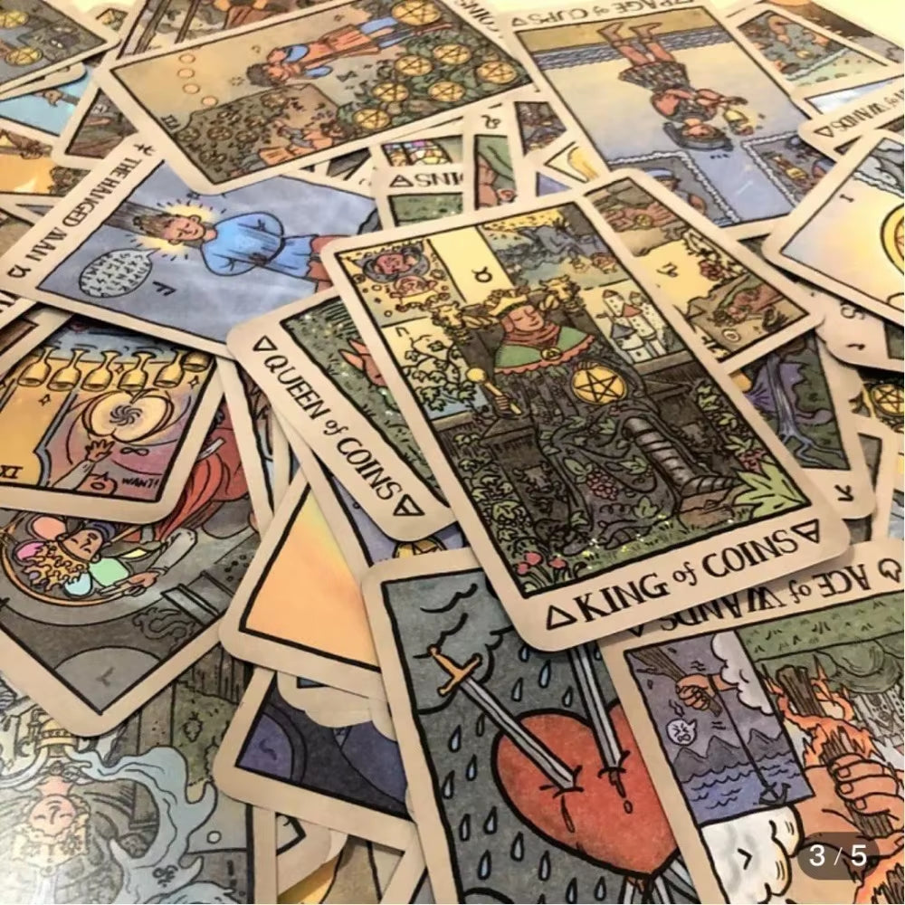 Akashic Eye Tarot 78 Pcs Tarot Cards with Reversed Images 12*7Cm Indie Deck