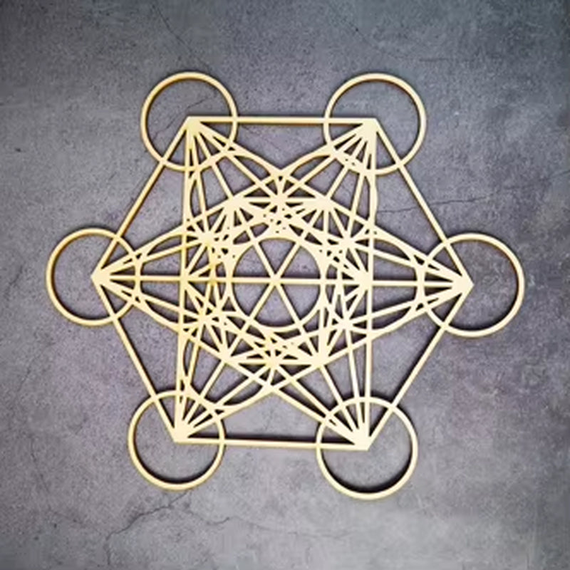 Wooden Flower of Life Christmas Ornaments, Sacred Geometry Ornaments Home Decoration, Wood Sign Wall Art Seed of Life Coaster