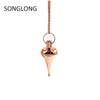 Reiki Symbols Metal Spirit Divination Frequency Modulation Solid Brass Men Women Lucky Hand Spirit Swing Chain Spirit Pendulum
