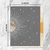 Sun Moon Boho Wall Decor, 2 Set 12X16 Inch Celestial Posters, Mid Century Modern Prints for Wall Art, Wall Decor for Bedroom