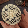 Chakras Wall Decor Sacred Geometry Wall Art Set Lotus Flower of Life Crystal Grid Wooden Islamic Art Symbol Meditation Decor Yoga Spiritual Decor Housewarming Gift Pooja Items Hamsa Wall Decor (8 Pcs)