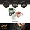 Stackable Ceramic Celestial Coffee Mug, 11 Fl Oz, 4-Pack