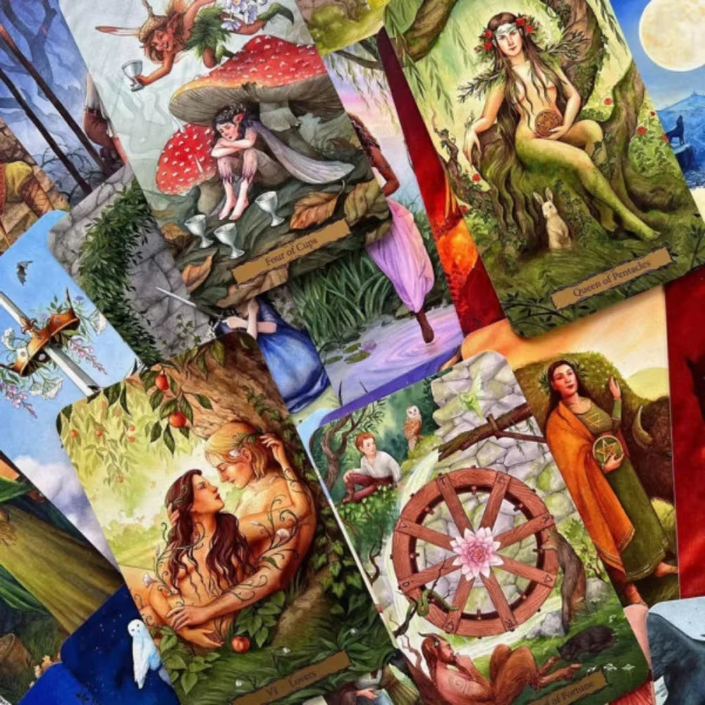 Tarot of the Witch'S Garden 78 Pcs Cards Manifestation and Magic Await You in the Witch'S Garden