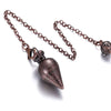 Copper Metal Pendulum for Dowsing Divination Energy Work Meditation Scrying Witchcraft Pendulums Tool Spiritual Pendulos X092