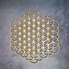 Wooden Flower of Life Christmas Ornaments, Sacred Geometry Ornaments Home Decoration, Wood Sign Wall Art Seed of Life Coaster