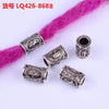10Pcs 24 Designs Viking Runes Set Loose Beads Spacer Beads Fit Beards or Hair TIWAZ TYR Sol Rune Odal Futhark Rune DIY Jewelry