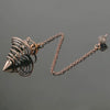 Copper Metal Pendulum for Dowsing Divination Energy Work Meditation Scrying Witchcraft Pendulums Tool Spiritual Pendulos X092