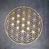 Wooden Flower of Life Christmas Ornaments, Sacred Geometry Ornaments Home Decoration, Wood Sign Wall Art Seed of Life Coaster