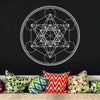 SACRED GEOMETRY Wall Decal Metatron'S Cube Alchemy Geometric Wall Vinyl Sticker Line Circle Mandala 3112