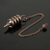 Copper Metal Pendulum for Dowsing Divination Energy Work Meditation Scrying Witchcraft Pendulums Tool Spiritual Pendulos X092