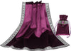 Tarot Cards Bag Tablecloth Table Altar Cloth Witchcraft Astrology Divination Non-Slip Mat Square 25.6 * 25.6 Inch (Purple)