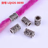 10Pcs 24 Designs Viking Runes Set Loose Beads Spacer Beads Fit Beards or Hair TIWAZ TYR Sol Rune Odal Futhark Rune DIY Jewelry