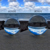 Crystal Blue Crystal Ball with Silver Crystal Ball Bracket and Gift Box for Decorative Ball, Photography Sphere, Lensball, Gazing Divination, Fortune Telling Ball (Blue, 60MM)