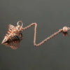 Copper Metal Pendulum for Dowsing Divination Energy Work Meditation Scrying Witchcraft Pendulums Tool Spiritual Pendulos X092
