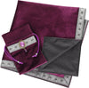 Tarot Cards Bag Tablecloth Table Altar Cloth Witchcraft Astrology Divination Non-Slip Mat Square 25.6 * 25.6 Inch (Purple)