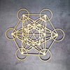 Wooden Flower of Life Christmas Ornaments, Sacred Geometry Ornaments Home Decoration, Wood Sign Wall Art Seed of Life Coaster